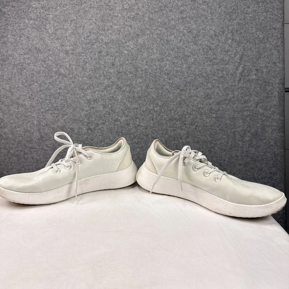 Allbirds Mens Tree Pipers Size 13 White Eucalyptus Fiber Casual Sneakers WR21M13